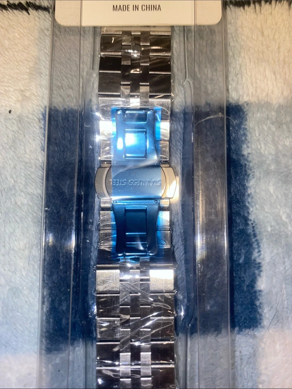 Designer Two-Tone Stainless Steel Watch Band for Apple Watch - Silver & Gold